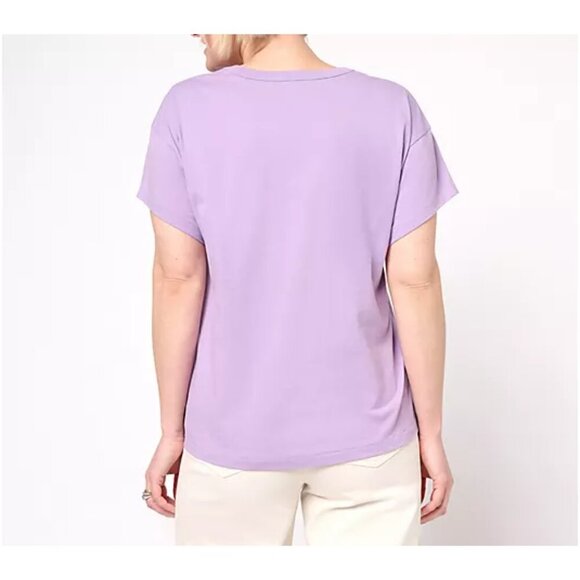 Peace Love World Black The Greatest U-Neck Tee Size 1X - Picture 3 of 8